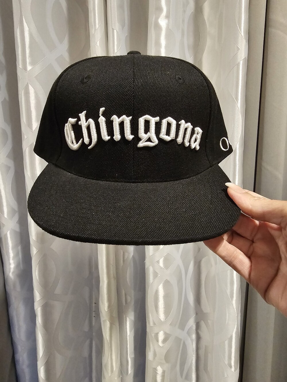 Snapback Hat "Chingona" Black NWOT - Picture 5 of 6